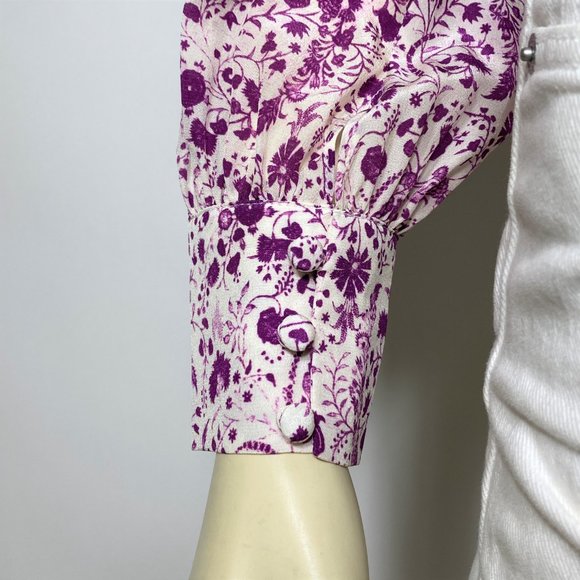REALISATION Ivory/Purple 'The Kaia' in Mystical Print Top - Picture 7 of 11